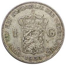 PAYS BAS 1 Gulden 1931