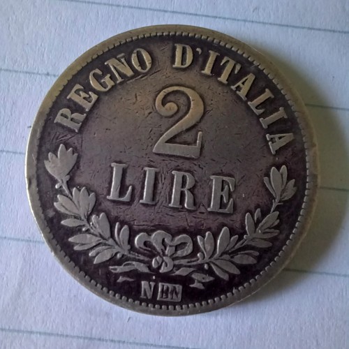 Moneta argento regno italia - regno, d'italia