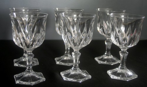 Verres eau en cristal - 6,