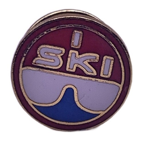 Spilla ricordo sci occhiali