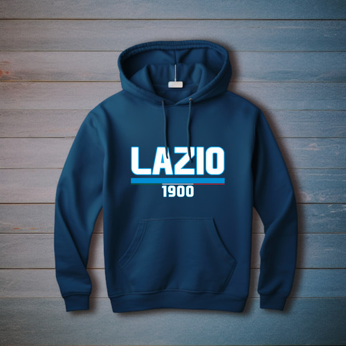 Felpa cappuccio lazio curva - cappuccio,