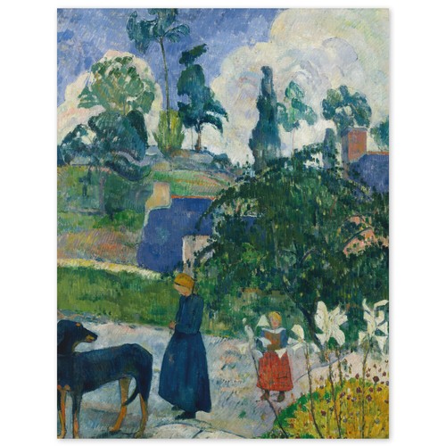 Paul gauguin entre les lys - gauguin,,