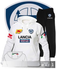 Tuta Stampa MARTINI RACING LANCIA DELTA HF INTEGRALE Felpa e Pantalone cl BN