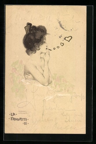 Cartolina artista raphael - cartolina, d'artista
