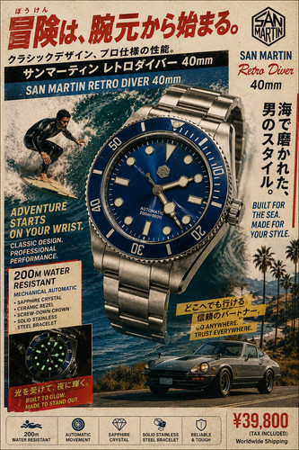 Orologio subacqueo san martin - orologio,
