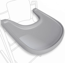 High Chair Tray Glossy Gray