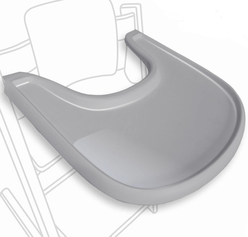 High chair tray glossy gray - glossy,