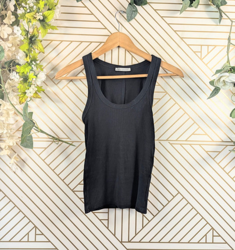 Zara women ribbed tank top - zara, women's