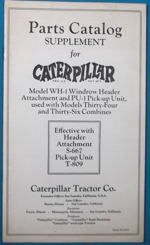 Cat caterpillar manuale parti - cat,
