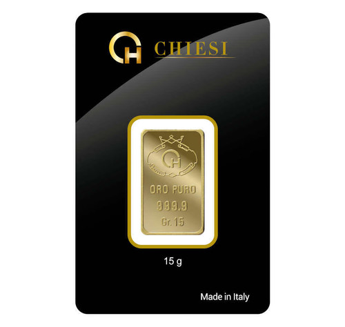 Lingotto oro 999 chiesi - 999,9,