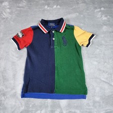 Polo Ralph Lauren Rugby Polo Shirt Ragazzo 3T Colorblock Big Pony Numero 12 Patch