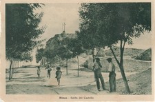 388-Mineo-Catania-Originale d' epoca-p.f.-Quartina 5c.Lupa-Castello-Animata-1938