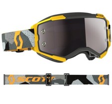 MASCHERA MASCHERINA MX CROSS SCOTT MX GOGGLE FURY CAMO GREY YELLOW CHROME