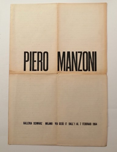 Piero manzoni poster - vv,
