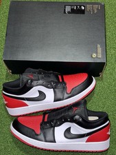 Nike Air Jordan 1 Low 'White/Black-Varsity Red' UK11.5 553558 161 - Bred Toe