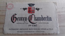 étiquette vin Gevrey