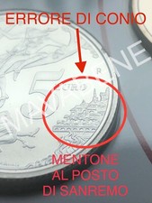 ITALIA 2023 ITALO CALVINO MONETA 5 EURO ARGENTO SERIE DIVISIONALE ❌ERRORE CONIO❌