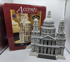 LEGGI DESC!! Dept 56 Cattedrale di San Paolo Londra Chiese del Mondo, COSÌ COM’È