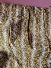 Coppia di tende elettriche vintage anni 70 fiori 62" x 72" 