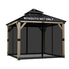 Aoodor 10' x 10' Rete Gazebo Ricambio Schermo 4 Pannelli Pareti Laterali per Patio