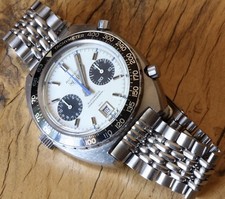 24 VENDESI Perline di Riso modificate per Heuer Autavia 1163 V 1163T cinturino orologio vintage