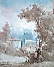 quadro dipinto olio su tela firmato De Magistris 