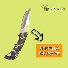 Coltello sportivo Ausonia lama acciaio inox manico plastica cm. 20,5