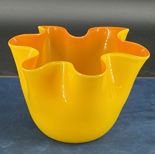 Vase fazzoletti opaline ambre