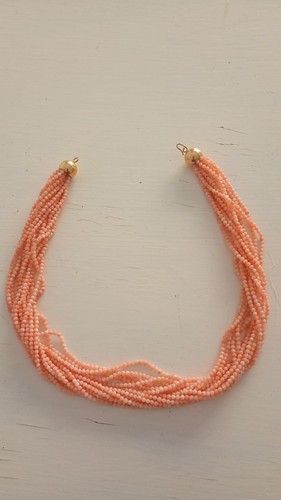Collana torchon corallo rosa - , e