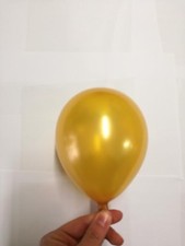 100 PALLONCINI 5 POLLICI ORO