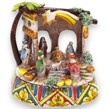 Presepe Capanna h 14 x 13 cm