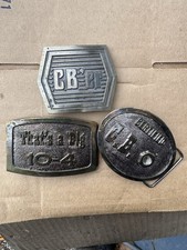 3 vecchie fibbie per cintura