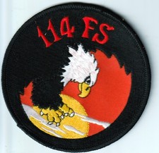 Patch USAF AIR FORCE 114th Fighter Sqn Kingsley Field Oregon