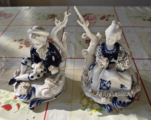 Coppia statuine capodimonte - coppia, di