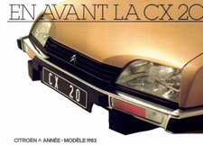 Catalogue brochure Citroën CX