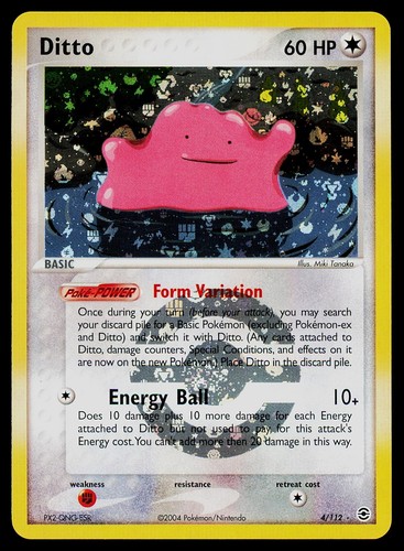 Pokemon card ditto 112 - ditto, 4/112