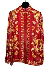 Camicia Versace seta rossa