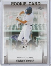 2017 Leaf Perfect Game Addison Barger Rookie Card RC #258 come nuova (Blue Jays)