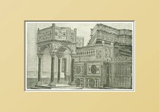 SALERNO. DUOMO DI SALERNO-PULPITO. Passepartout.1891.