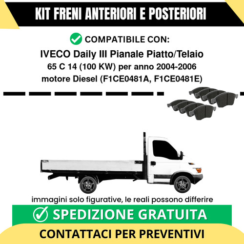 Pastiglie freno ant post - freno, +