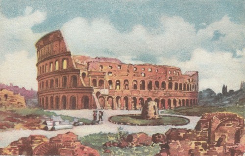 Cartolina roma colosseo - il,