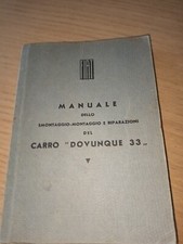 Manuale Dello Smontaggio Montaggio E Riparazione Carro Dovunque 33 Fiat