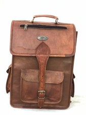 Zaino per laptop da trekking in pelle da uomo 16" zaino vintage borse da donna