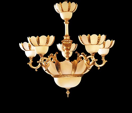 Lampadario classico ottone - classico,