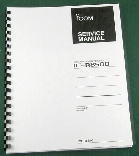 Icom r8500 manuale - icom, ic-r8500