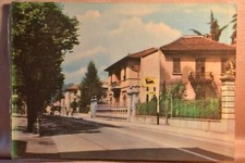 CISANO BERGAMASCO, viale Mazzini, Bergamo 1966 insegna distributore AGIP benzina