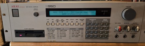 Akai 950 rack sampler 512kb - s-950,