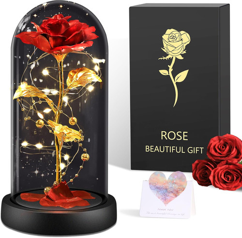 Rosa eterna vetro - rosa, e