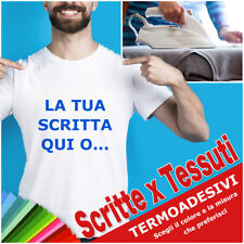 Scritte adesive per tessuti
