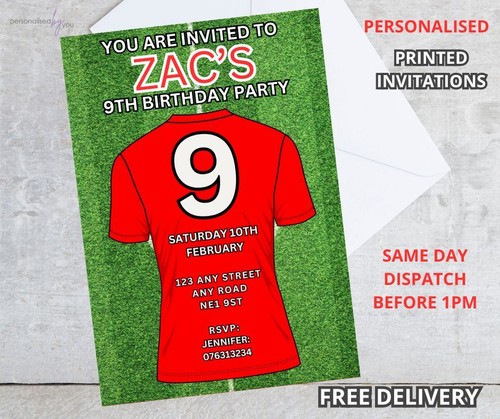 Maglia calcio rosso stampata - calcio,